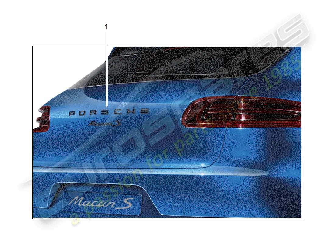 Porsche Tequipment Macan (2014) INSCHRIFT Teildiagramm