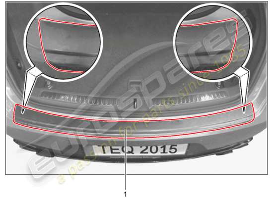a part diagram from the Porsche Tequipment Macan (2019) parts catalogue