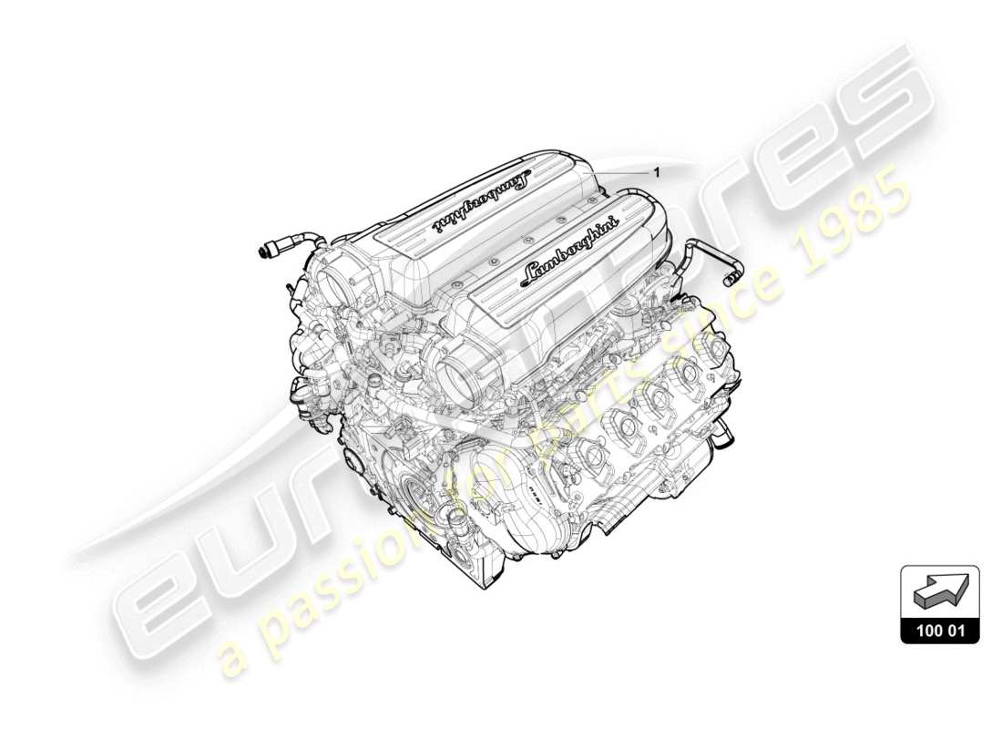 Lamborghini Evo Coupé 2WD (2020) Motor Teildiagramm