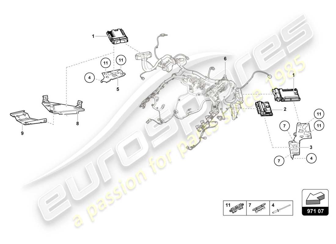 Lamborghini LP610-4 Spyder (2018) MOTORSTEUERGERÄT Teildiagramm