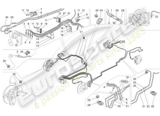 a part diagram from the Maserati GranTurismo (2015) parts catalogue