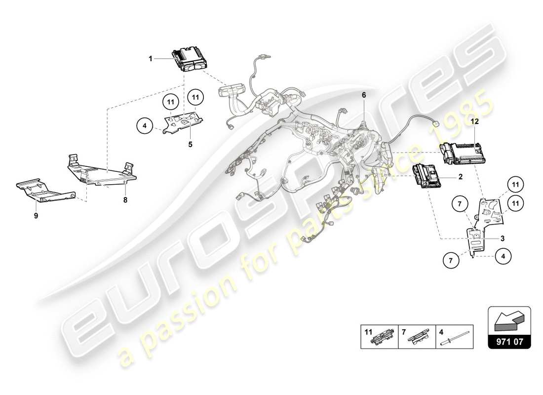 Lamborghini LP610-4 Spyder (2019) MOTORSTEUERGERÄT Teildiagramm