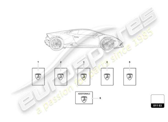 a part diagram from the Lamborghini PERFORMANTE SPYDER (2020) parts catalogue