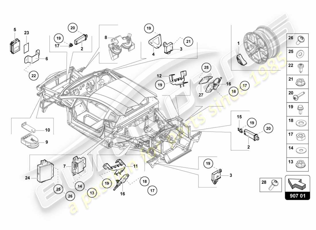 Lamborghini Centenario Roadster (2017) ELEKTRIK Teildiagramm