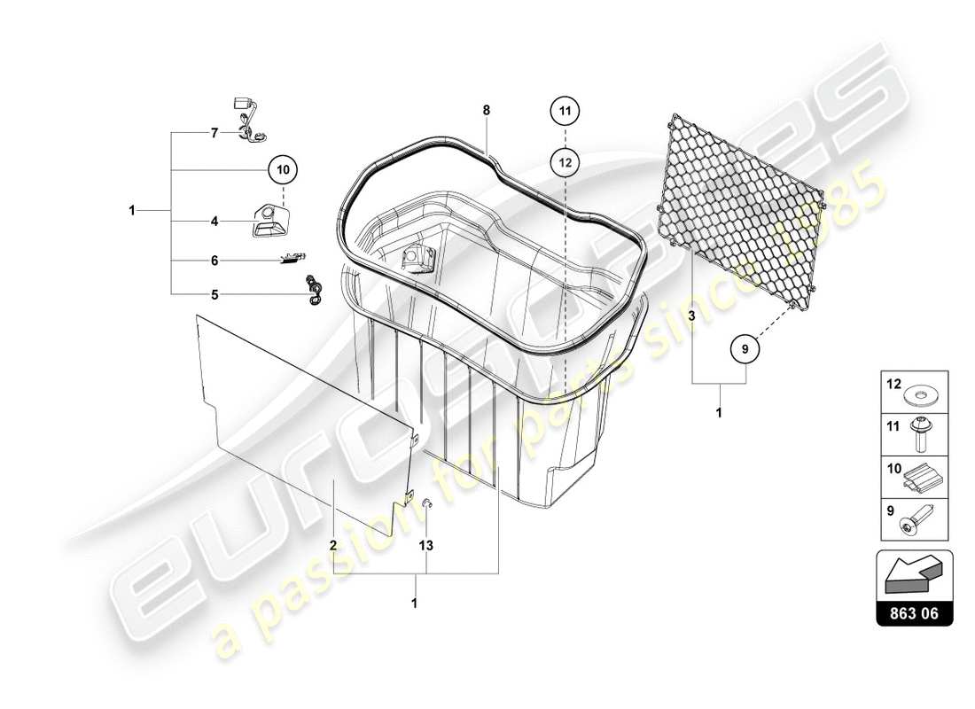 Part diagram containing part number N10651502