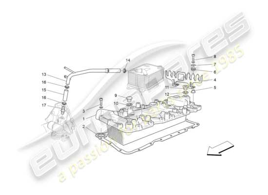a part diagram from the Maserati GRANTURISMO S (2018) parts catalogue