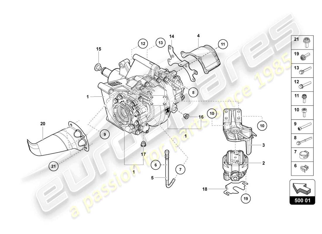 Lamborghini LP700-4 ROADSTER (2015) DIFFERENZIAL HINTEN Teildiagramm