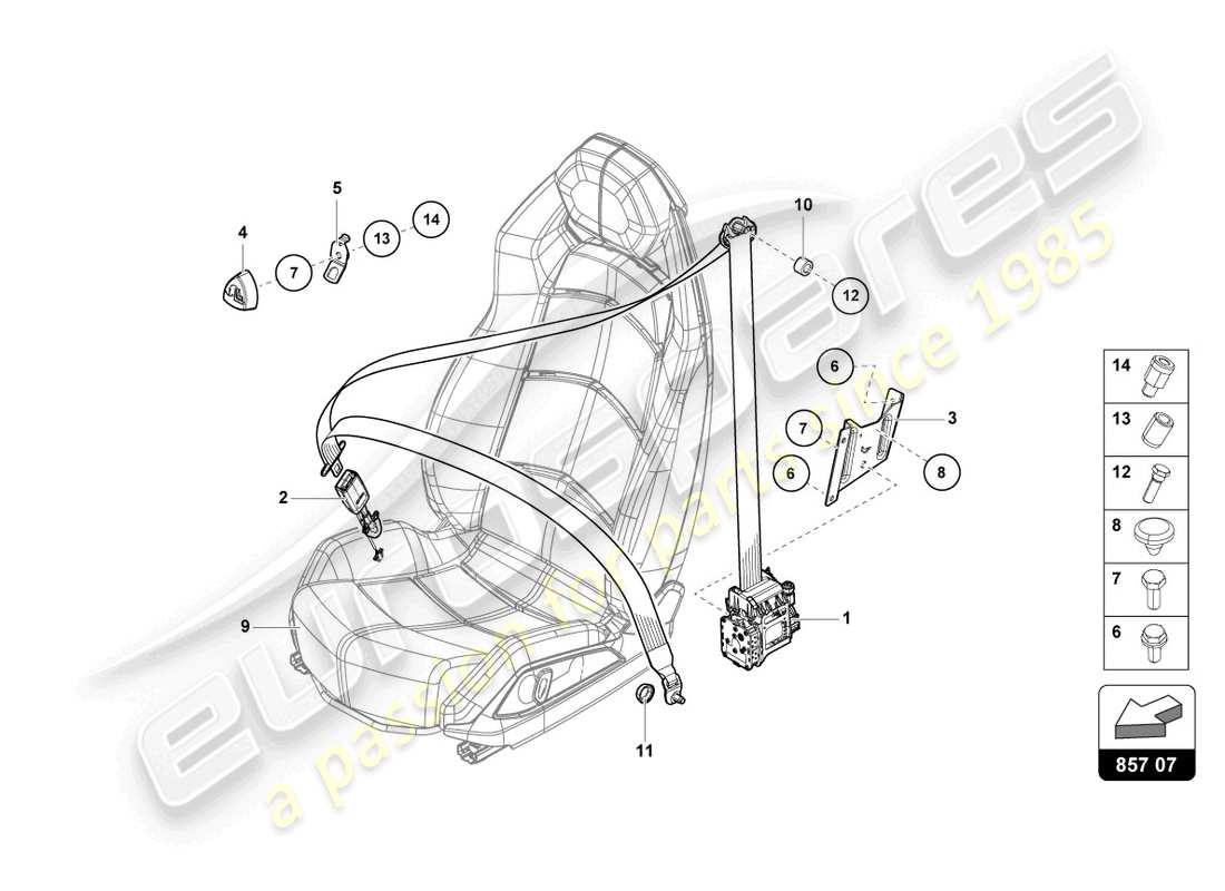 Lamborghini LP700-4 ROADSTER (2016) 3 Teildiagramm