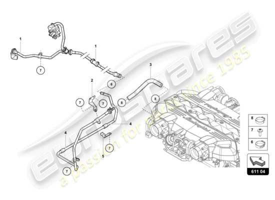 a part diagram from the Lamborghini LP770-4 SVJ ROADSTER (2020) parts catalogue