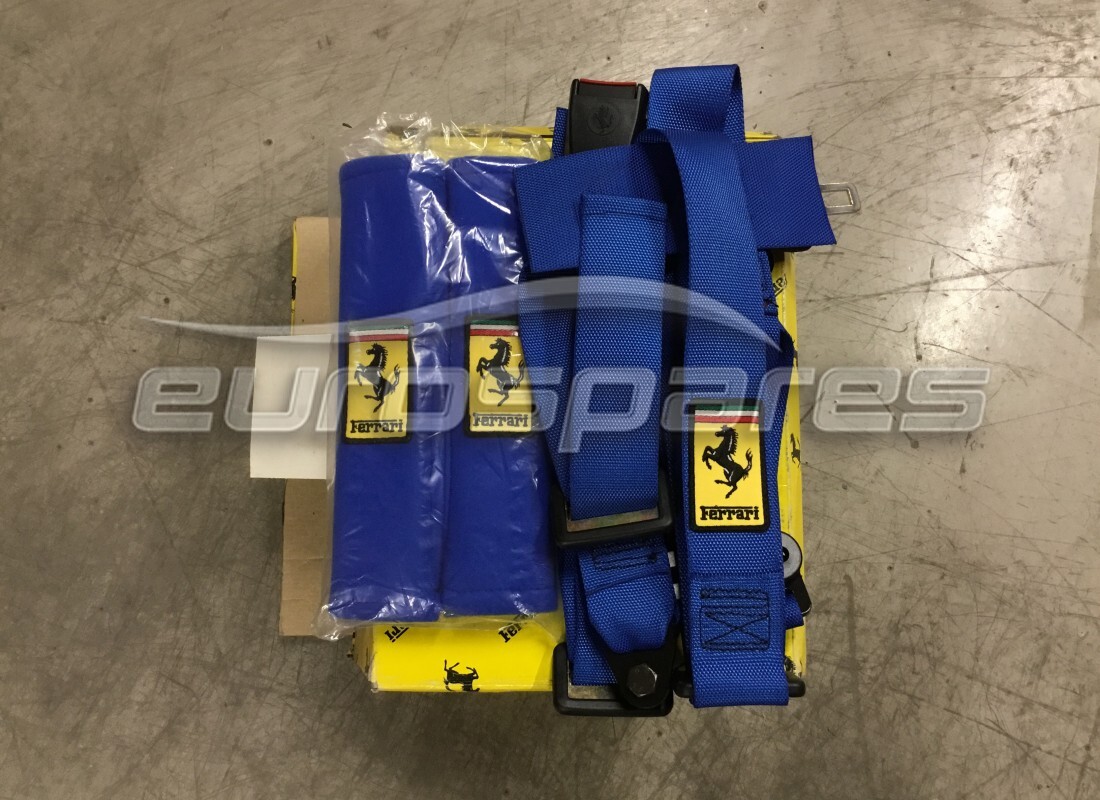 NEUER Ferrari RH BLAUER 4 PUNKT-SICHERHEITSGURT. TEILENUMMER 65999100 (1)