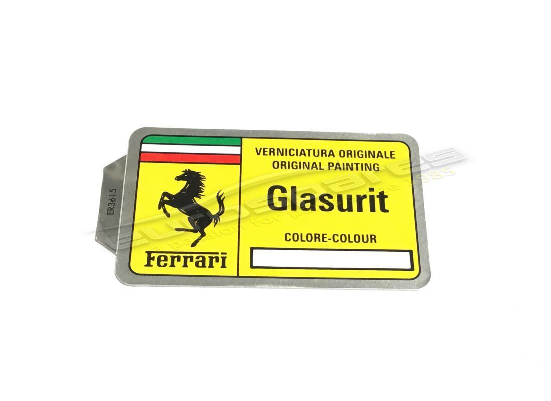 NEUES Ferrari LEERES GLASURIT-LACKKLEBEETIKETT. TEILENUMMER MC3615 (1)