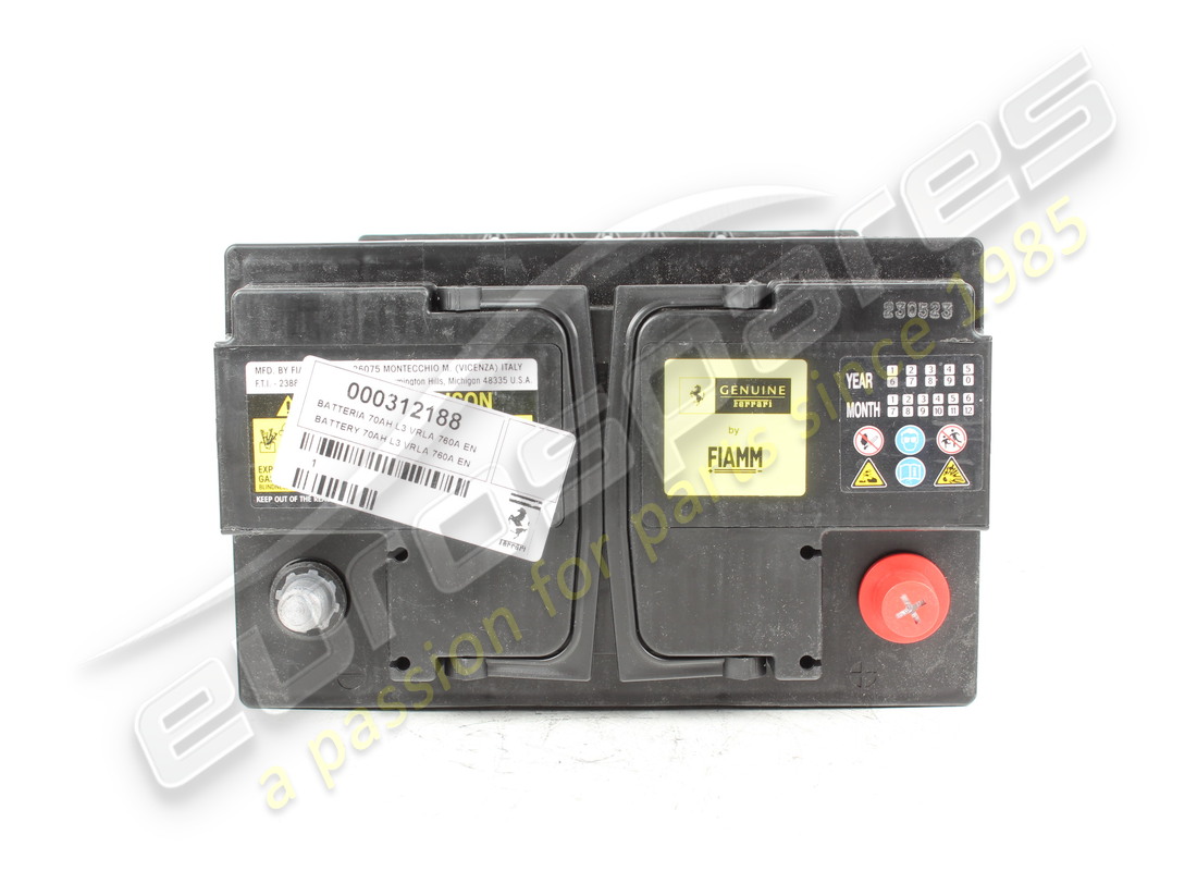 NEUE Ferrari BATTERIE 70AH L3 VRLA 760A EN. TEILENUMMER 312188 (3)