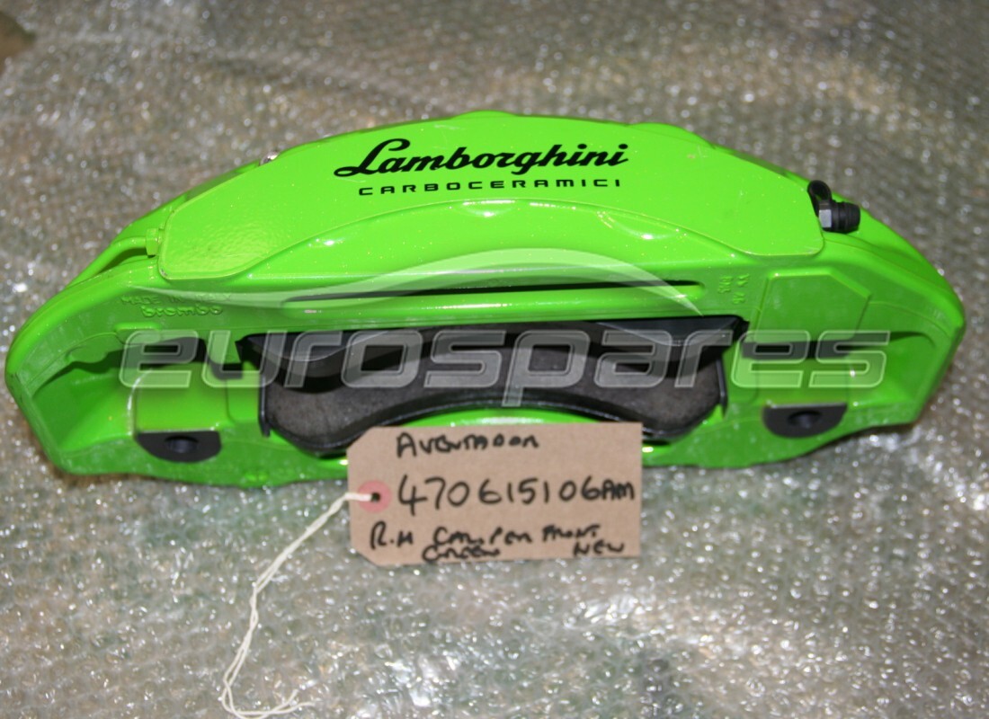 NEU Lamborghini BREMSSATTEL ANT.DX.VERDE.MANT.. TEILENUMMER 470615106AM (1)
