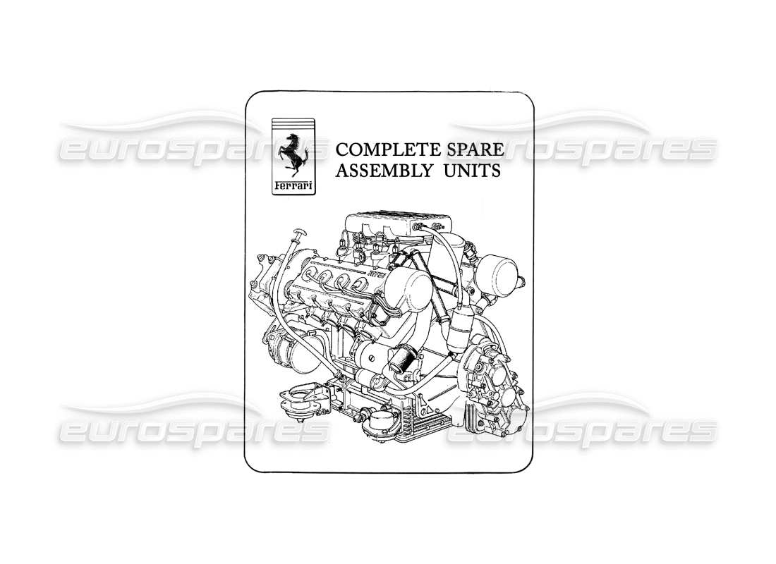 ferrari mondial 3.0 qv (1984) ersatzbaugruppen – mechanisch teilediagramm