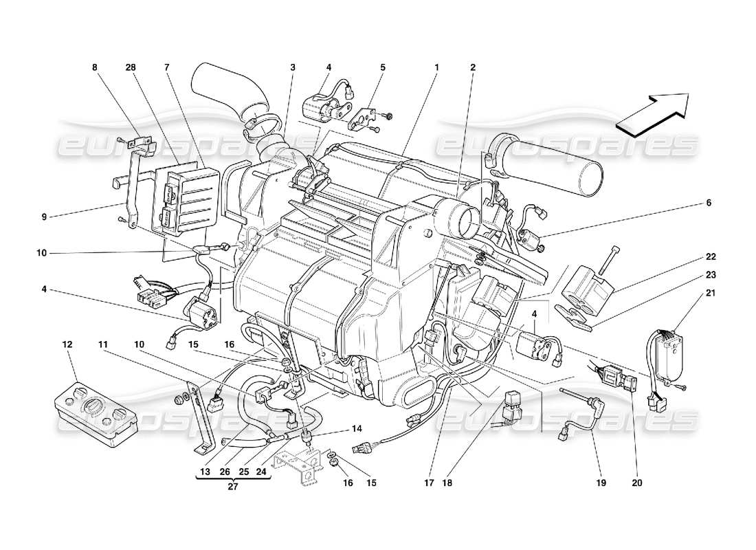 teilediagramm mit der teilenummer 64516400