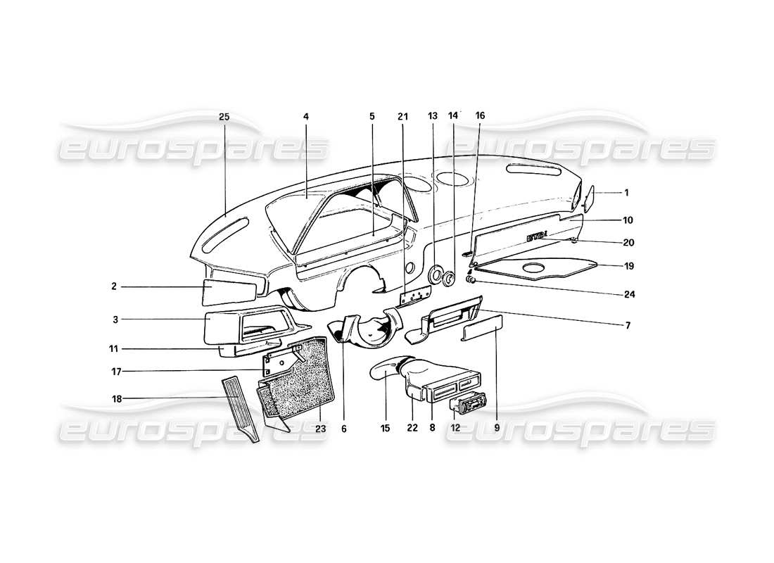 teilediagramm mit der teilenummer 61796600