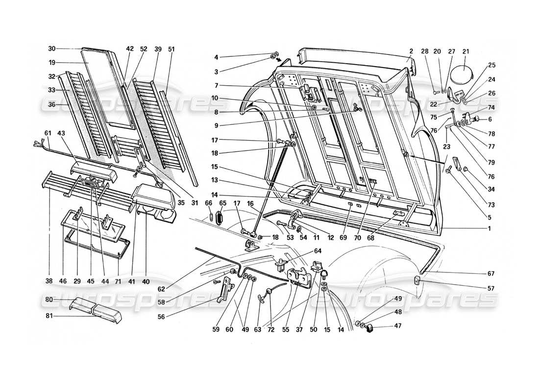 teilediagramm mit der teilenummer 61035800