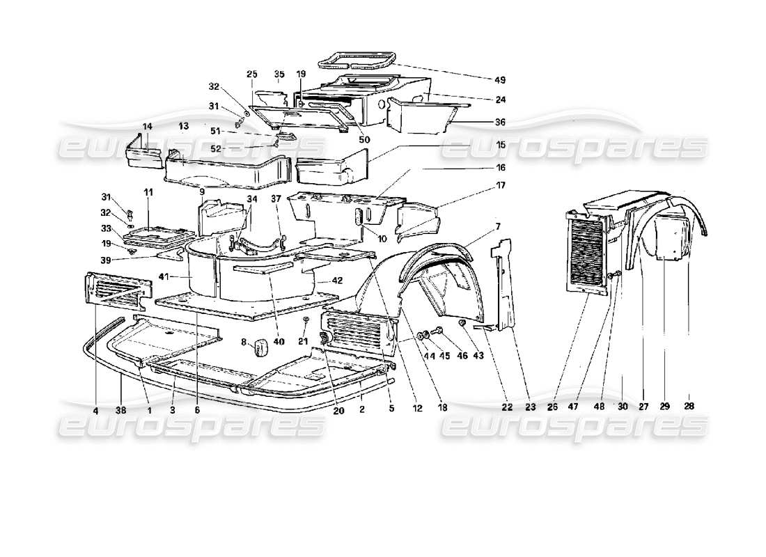 teilediagramm mit der teilenummer 61480100