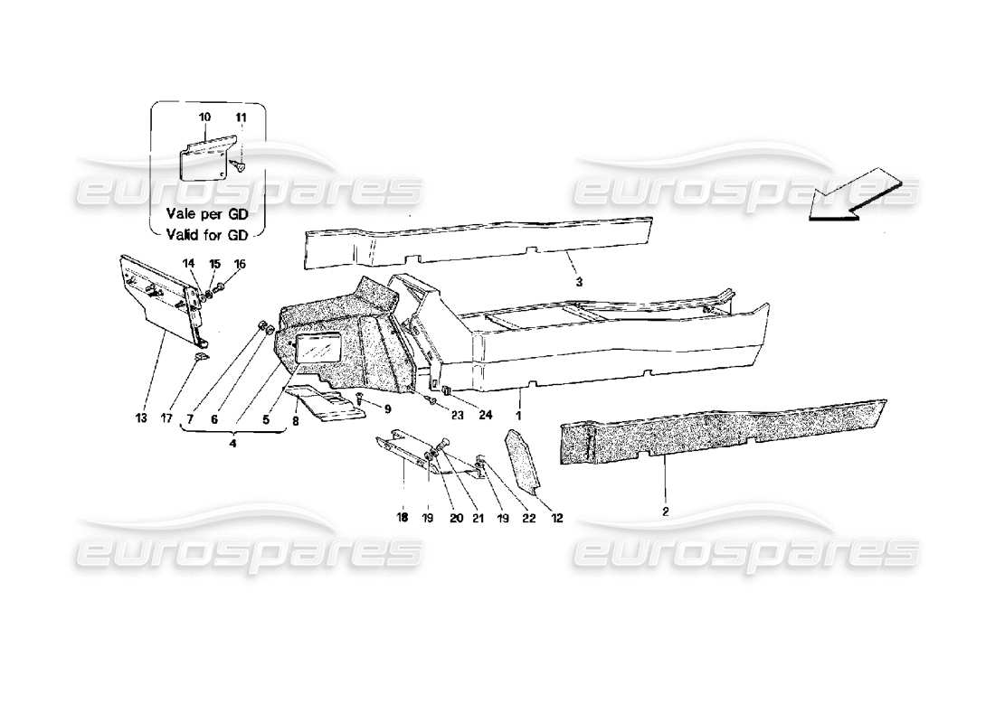 teilediagramm mit der teilenummer 62551200