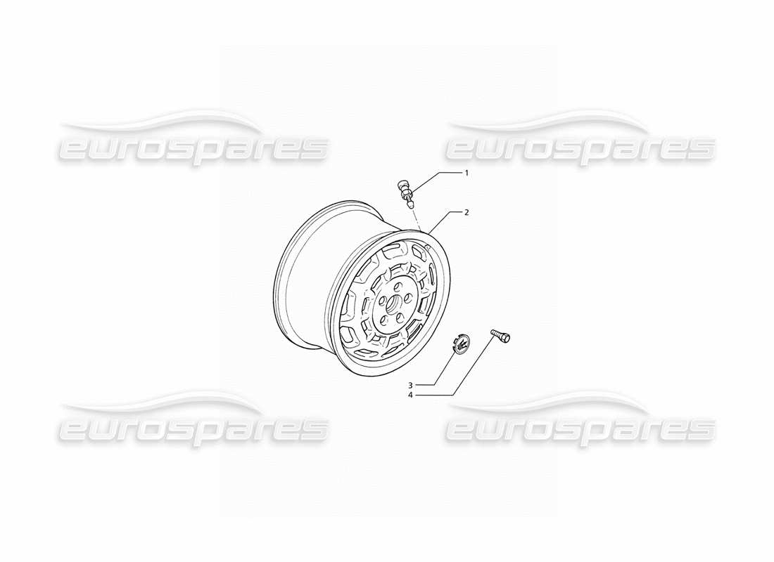 maserati ghibli 2.8 (abs) teilediagramm für felgen