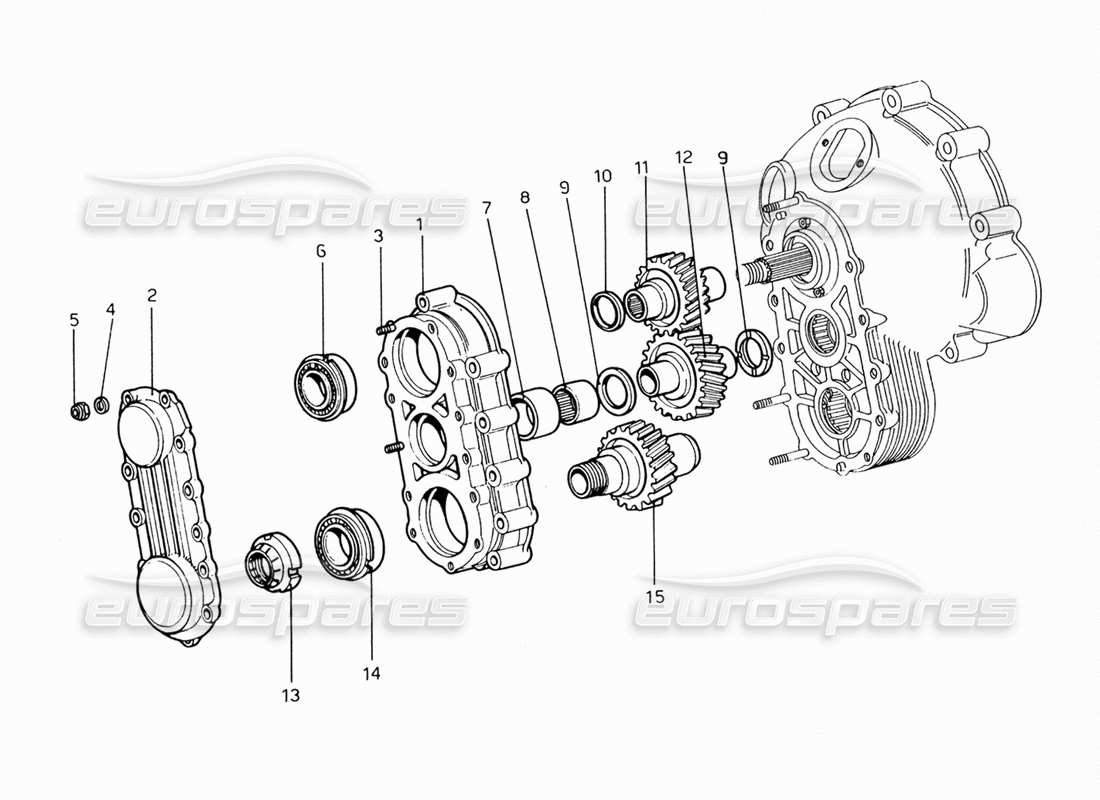 ferrari 206 gt dino (1969) getriebeteildiagramm