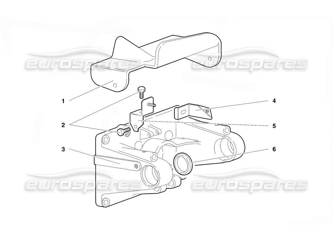lamborghini diablo vt (1994) pedalbefestigung (gültig für rh d. version - april 1994) teilediagramm