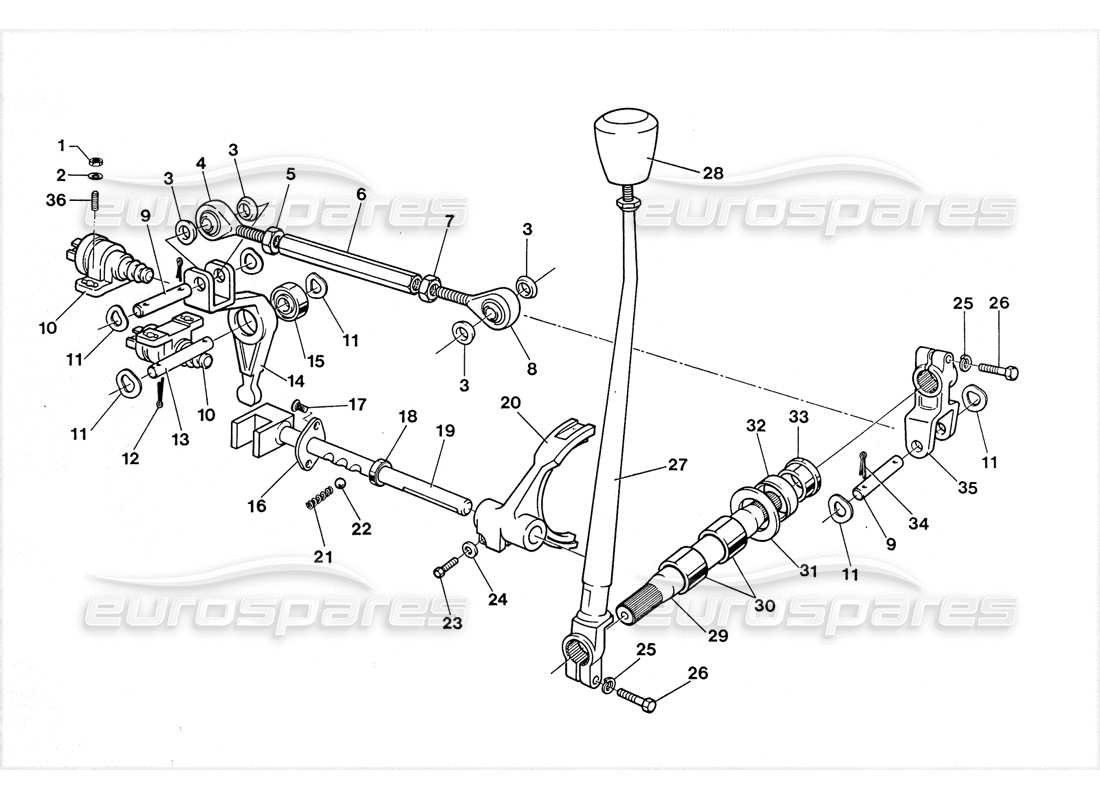 lamborghini lm002 (1988) übertragung (4wd conta) teilediagramm