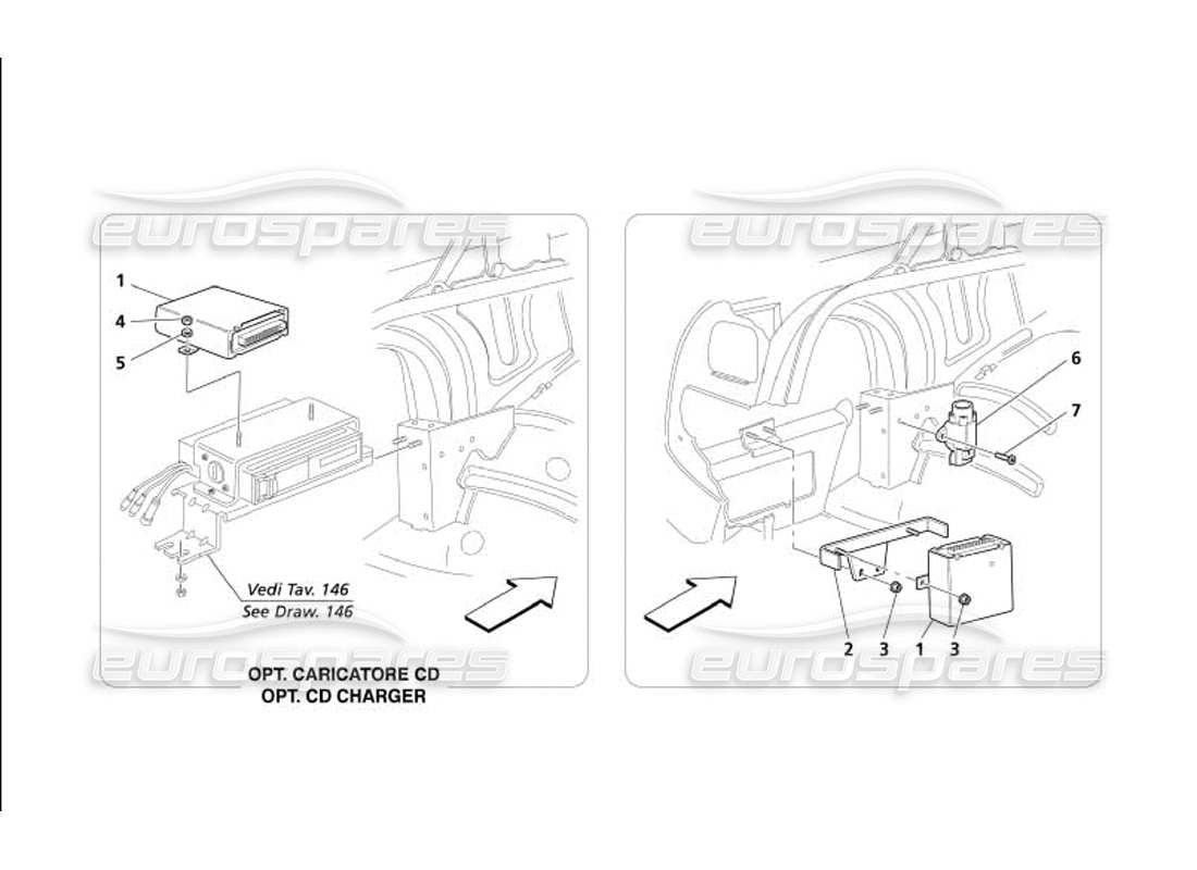 maserati 4200 gransport (2005) teilediagramm der steuereinheit für die linke seitliche kofferraumhaube