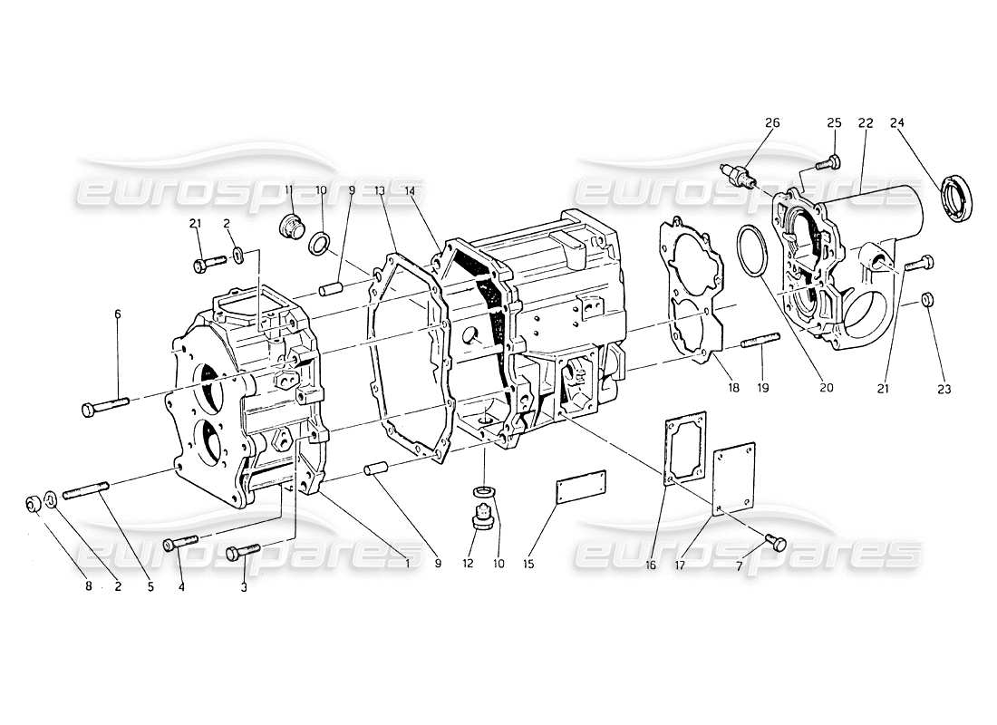 maserati biturbo 2.5 (1984) getriebeteildiagramm