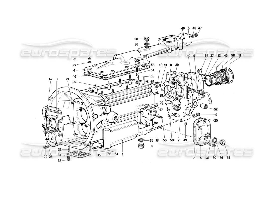 ferrari 412 (mechanical) getriebe- 412 m. teilediagramm
