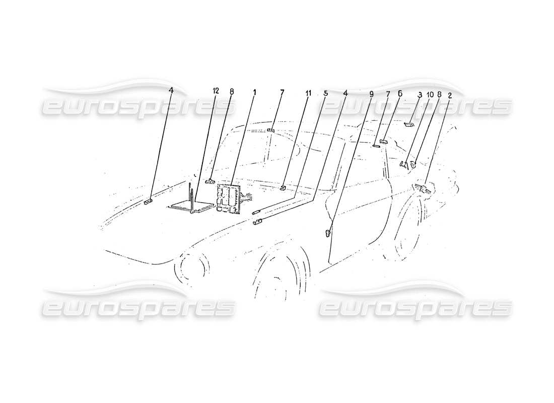 ferrari 330 gtc / 365 gtc (coachwork) elektrische relais und schalter (edizione 1 und 2) teilediagramm