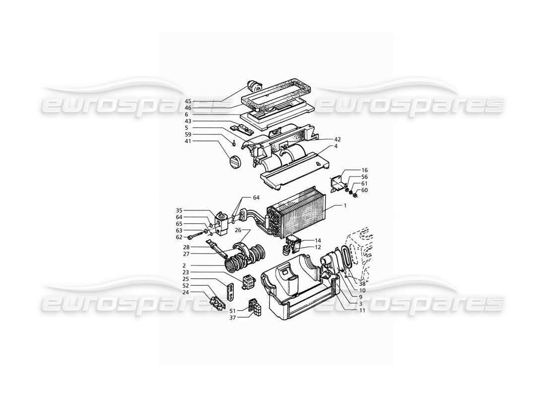 maserati qtp. 3.2 v8 (1999) teilediagramm für automatische klimaanlage (rechtsantrieb)