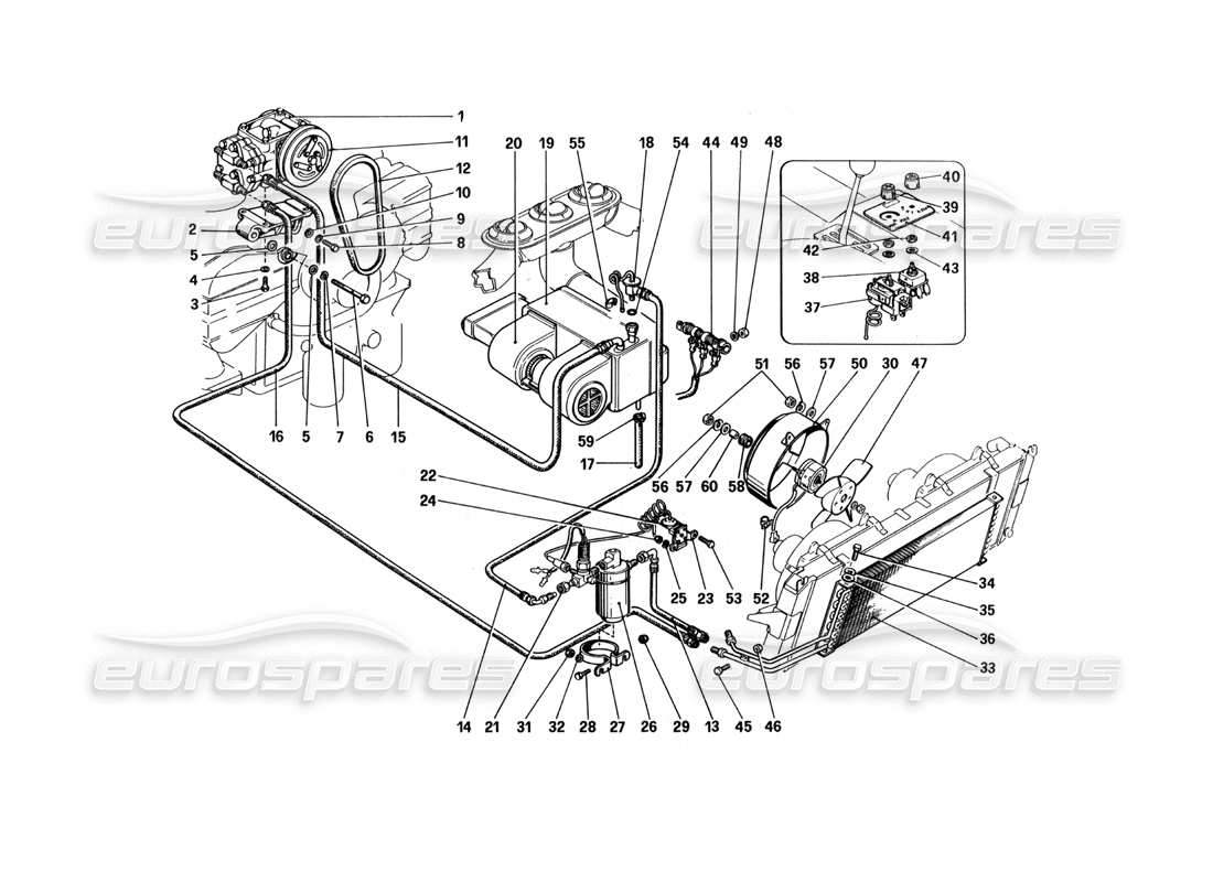 ferrari 512 bbi klimaanlage teilediagramm