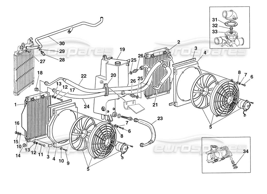 ferrari 355 challenge (1999) schmierung-kühlung teilediagramm