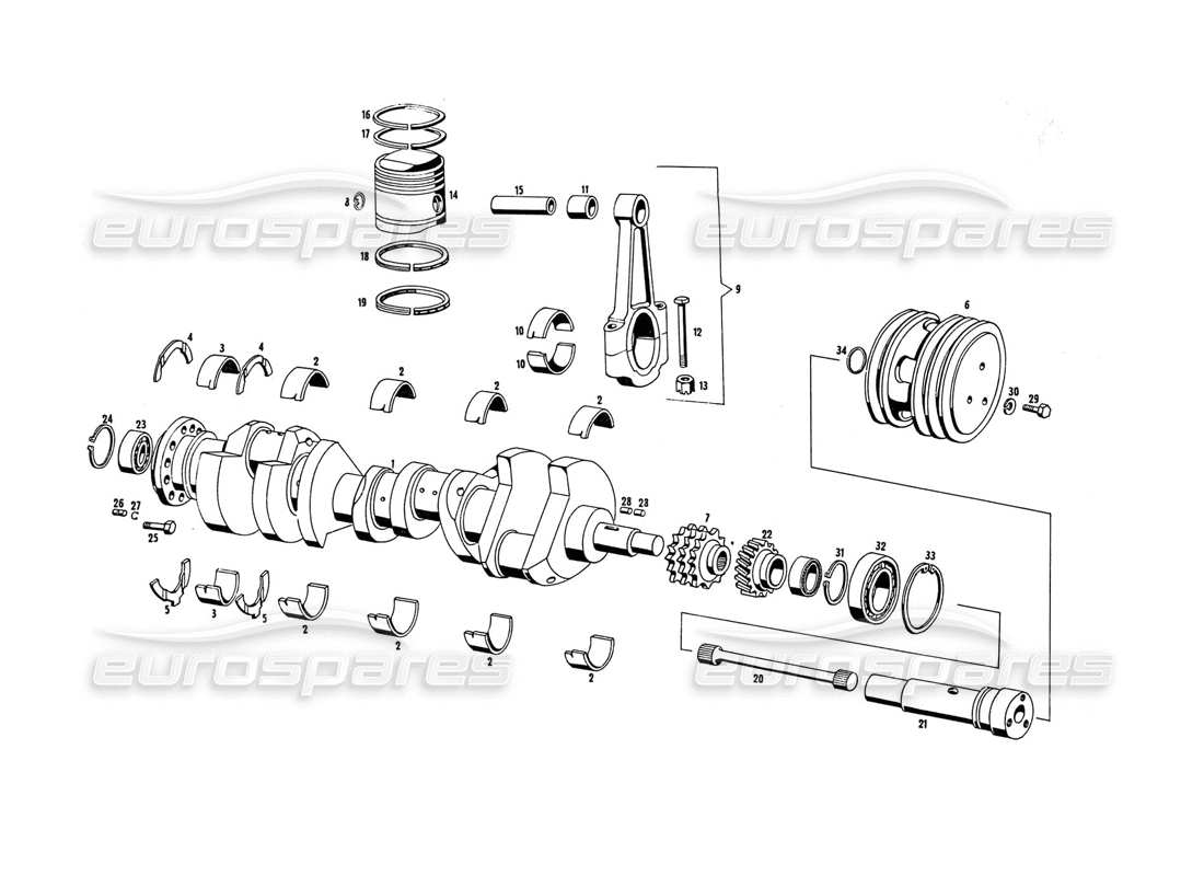 maserati indy 4.2 bewegliche teile teilediagramm