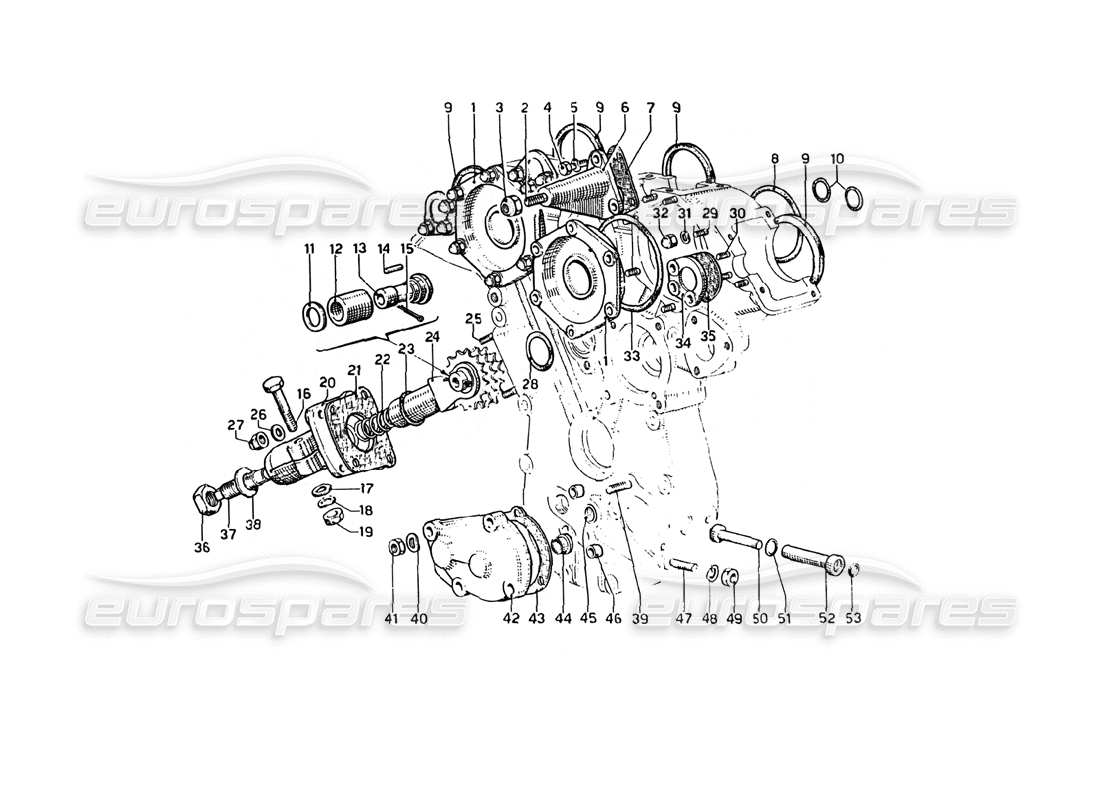 ferrari 275 gtb4 timing - zubehörteildiagramm