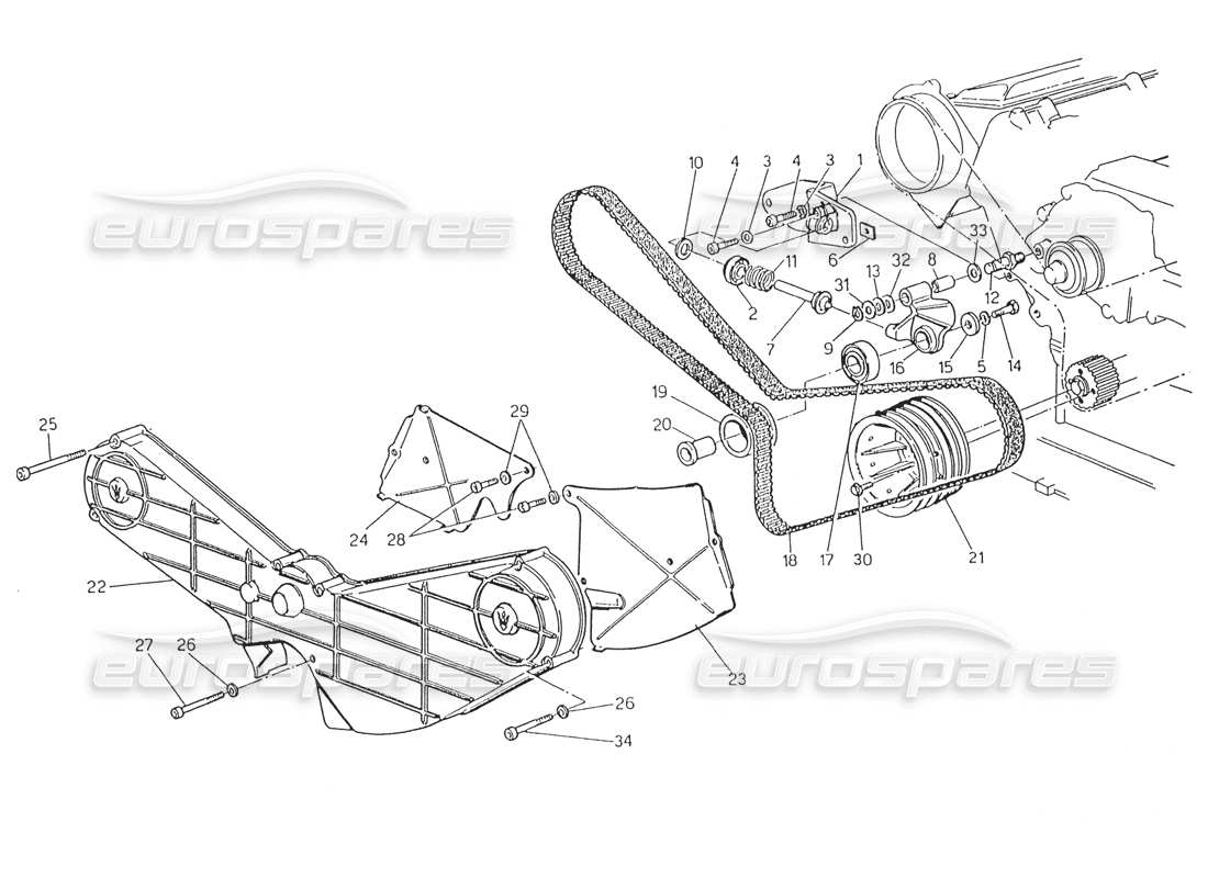 maserati karif 2.8 zeitsteuerung teilediagramm