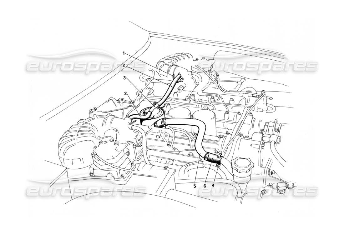 ferrari 412 (mechanical) blow-by-system teilediagramm