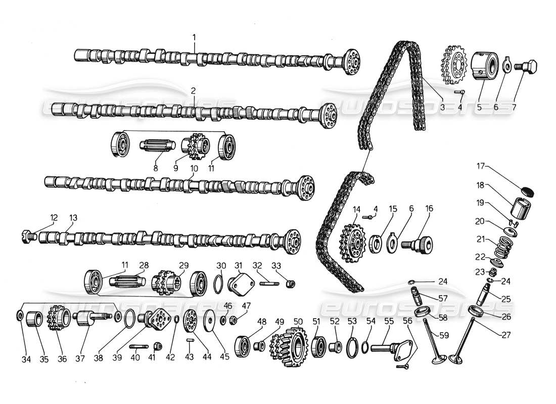 lamborghini countach 5000 qvi (1989) verteilungsteildiagramm