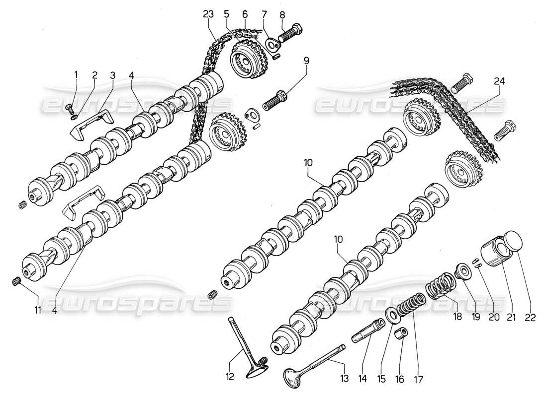 lamborghini urraco p300 verteilungsteildiagramm