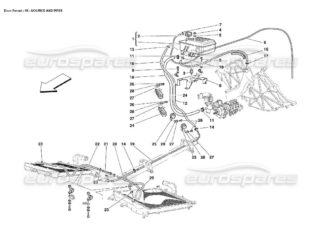 FERRARI ENZO NOURICE UND PFEIFEN TEILEDIAGRAMM ferrari enzo nourice und pfeifen teilediagramm