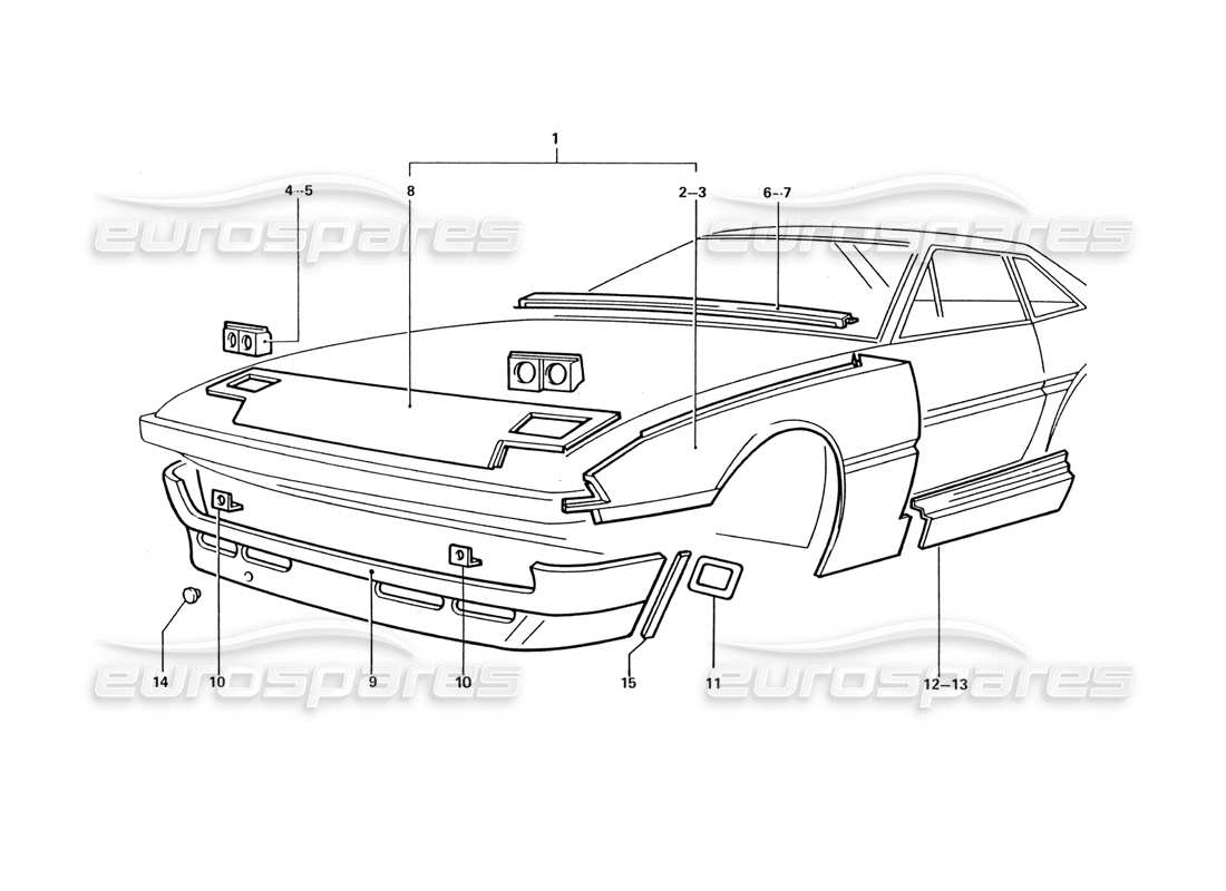 ferrari 412 (coachwork) front-end-panels teilediagramm