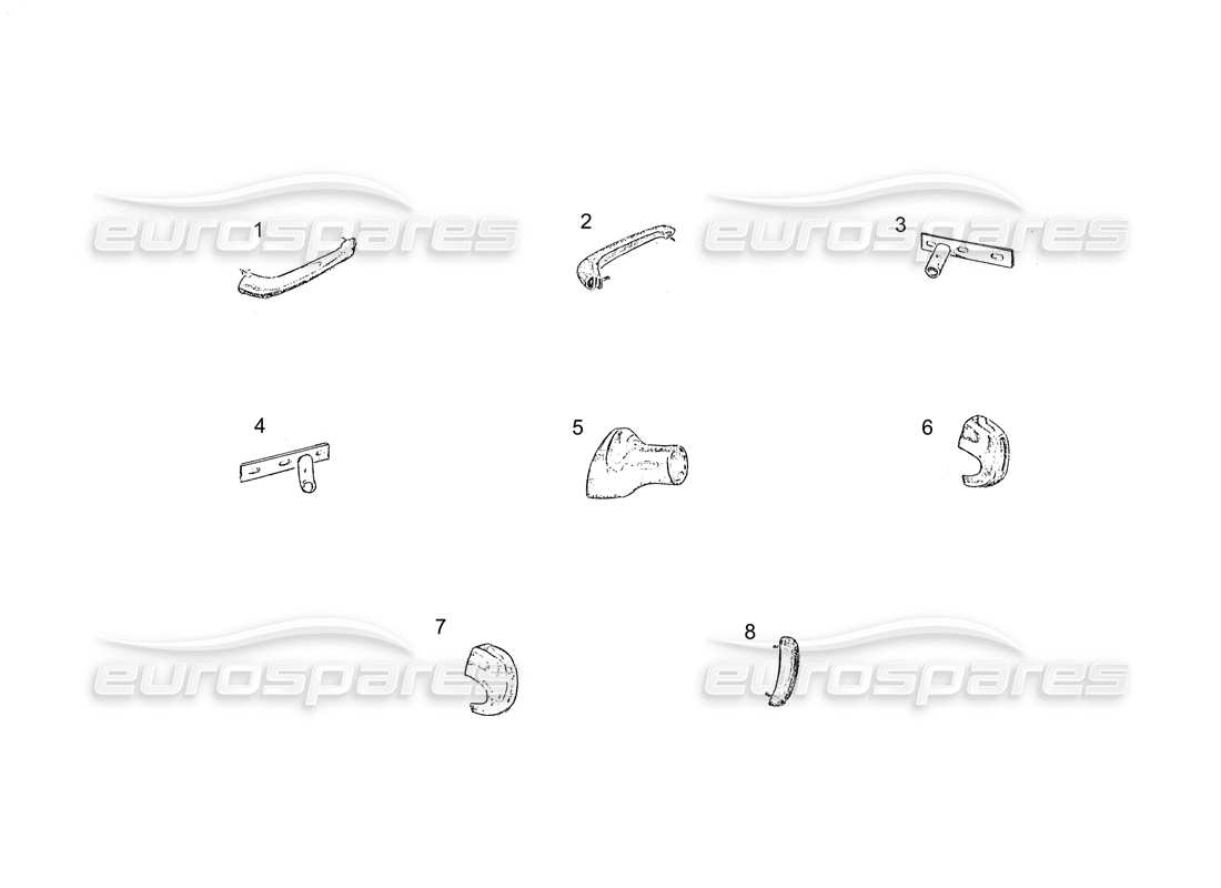 ferrari 250 gt (coachwork) stoßstange hinten, ersatzteildiagramm