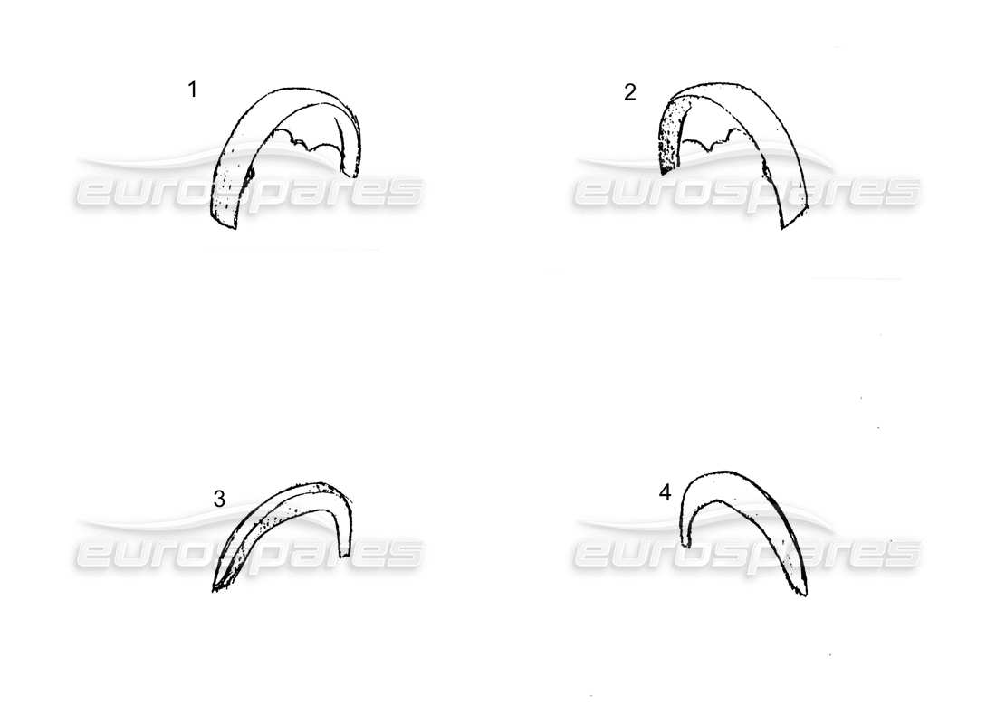 ferrari 250 gt (coachwork) radkästen-teilediagramm