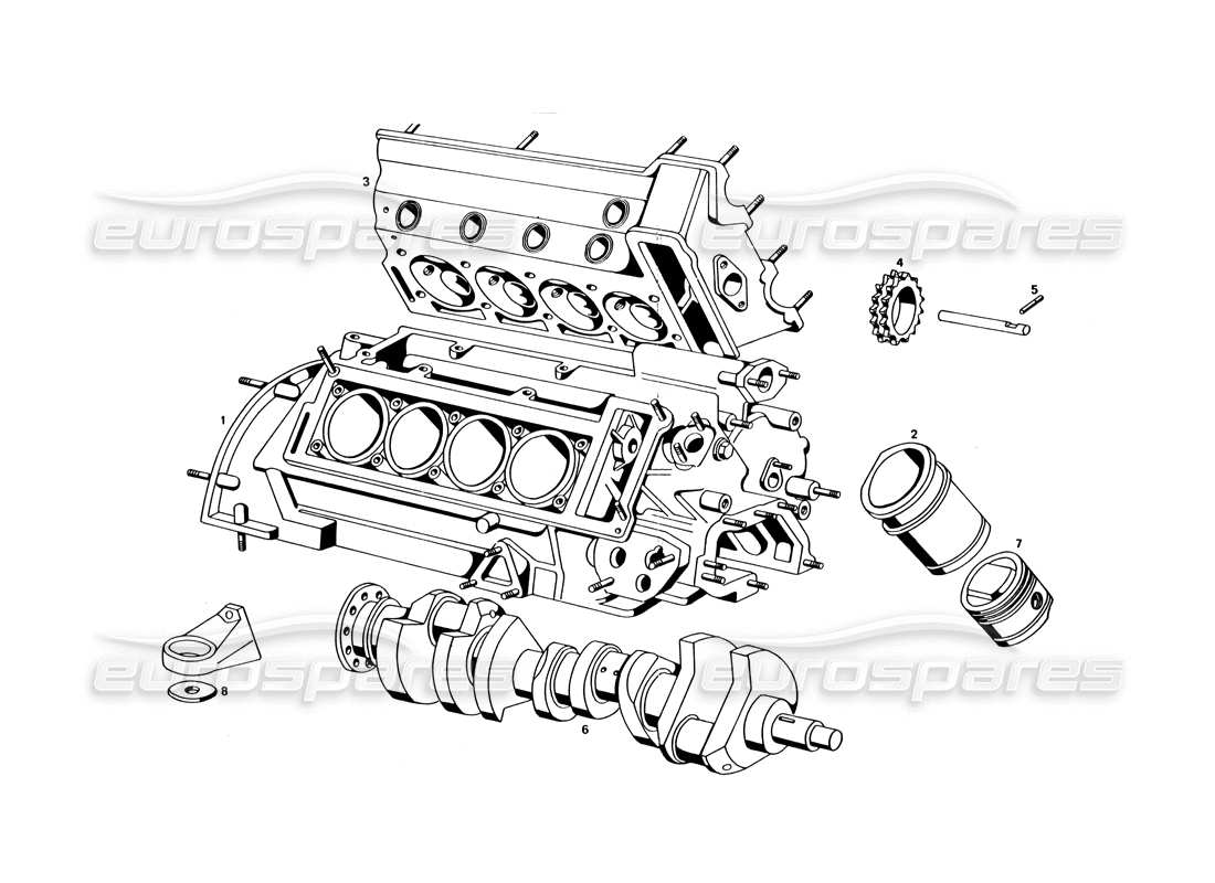 maserati bora (usa variants) motor teilediagramm