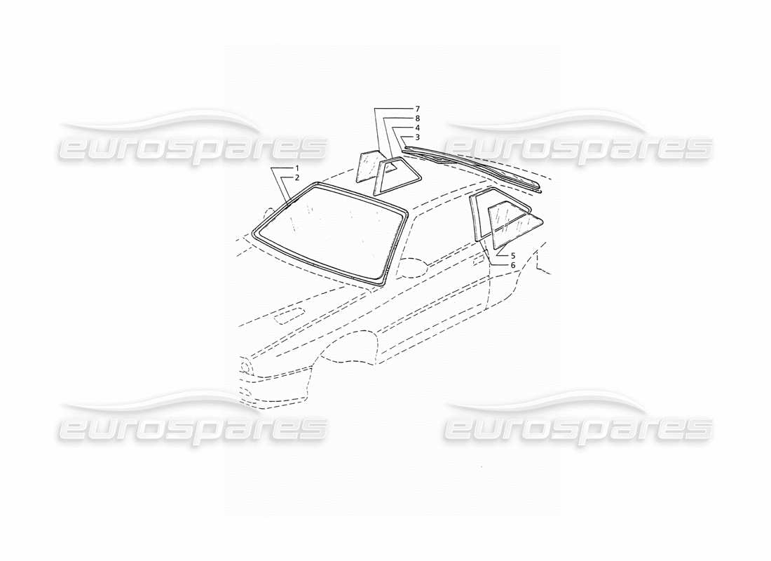 maserati ghibli 2.8 (abs) diagramm für feste windows-teile