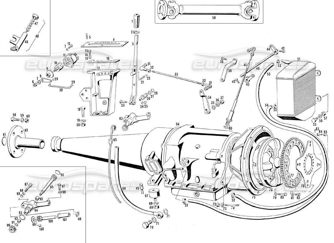 maserati mistral 3.7 automatikgetriebe teilediagramm