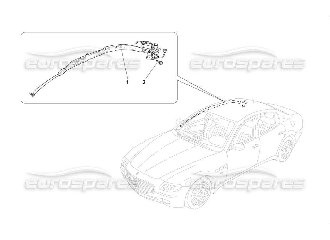 maserati qtp. (2006) 4.2 window-bag-system teilediagramm