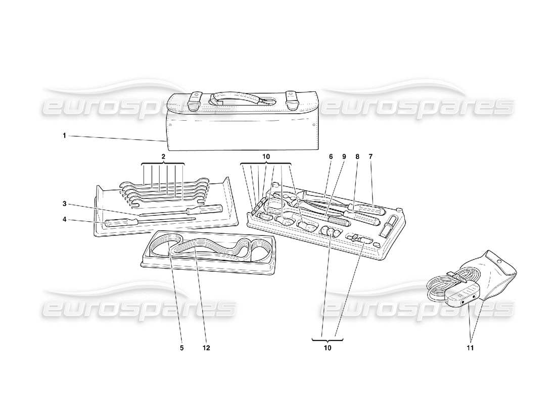 ferrari 456 gt/gta geräteteildiagramm