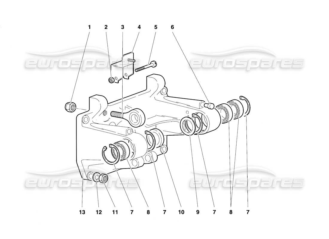 lamborghini diablo vt (1994) pedalmontage teilediagramm